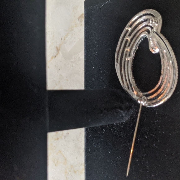 Monet © Vintage Silver Unique Designed Unisex Brooch - Picture 8 of 10